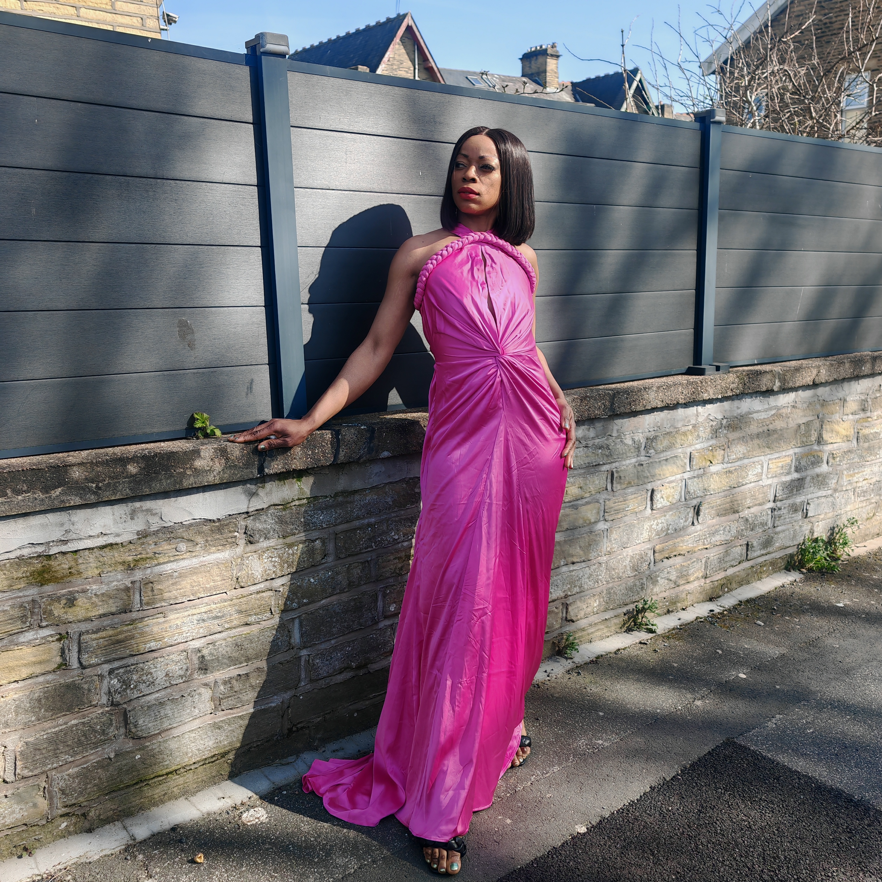 Pink Goddess Satin Gown ✨💗