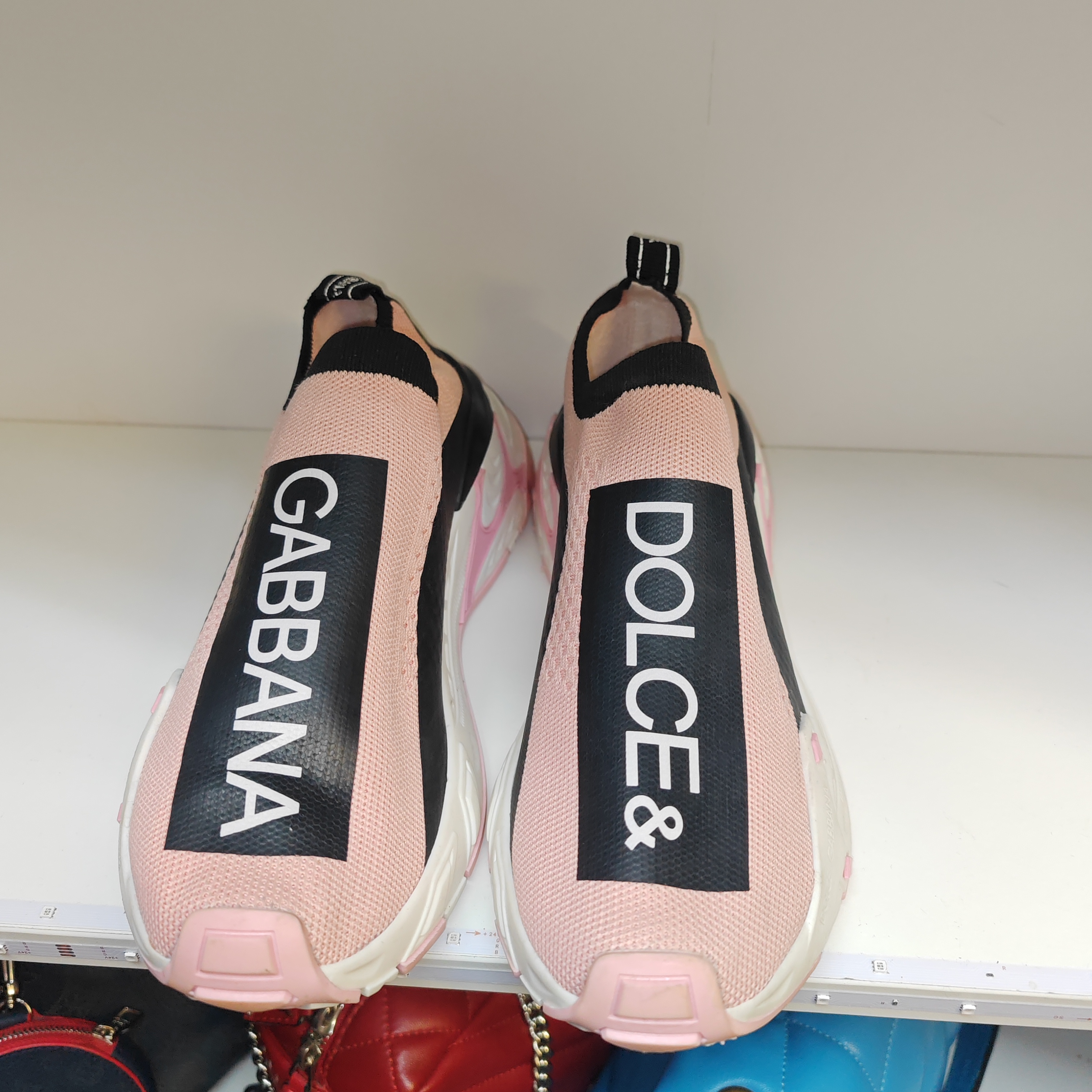 Pink sneakers