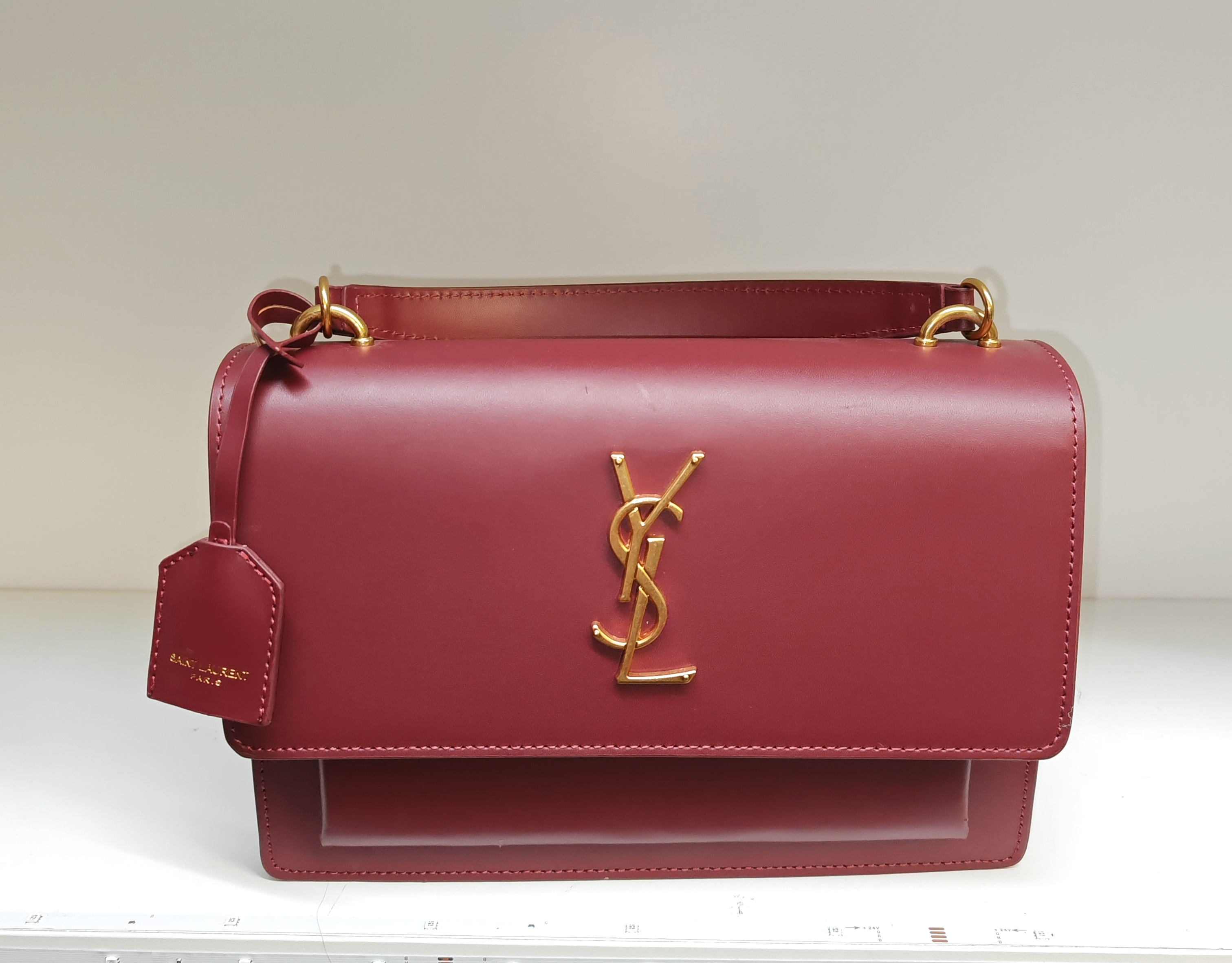 Burgundy bag
