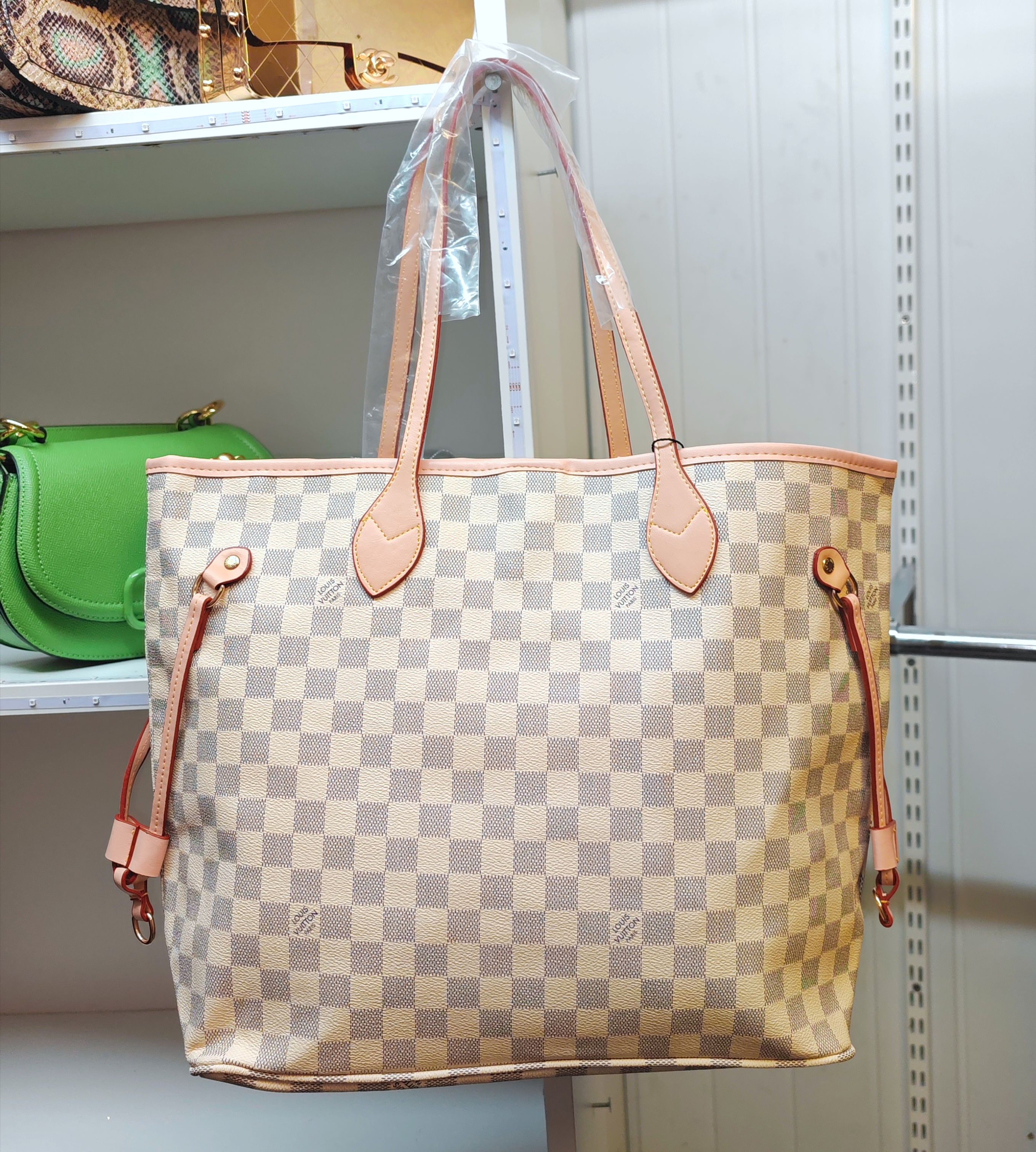 LV beige tote bag