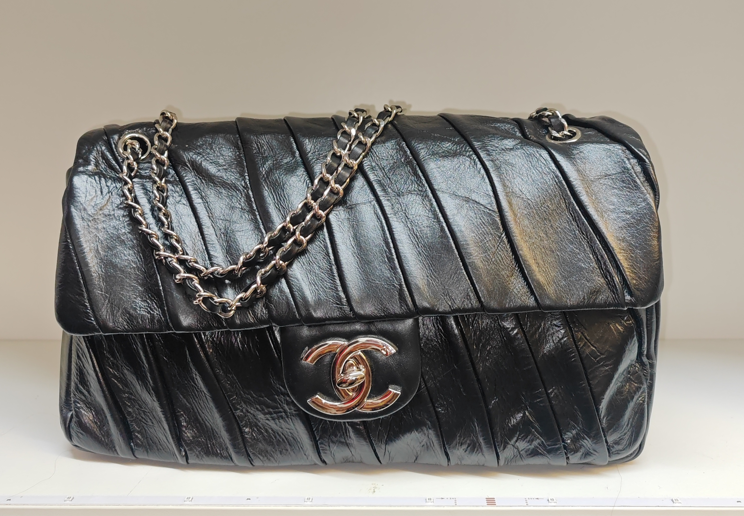 Ruched Flap Bag